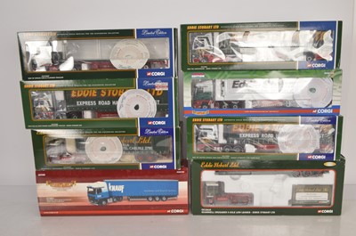 Lot 79 - Corgi 1:50 Scale Eddie Stobart Articulated Trucks (8)