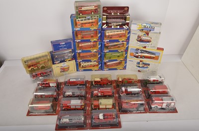 Lot 97 - Modern Diecast Fire Service and Public Transport Models (36)