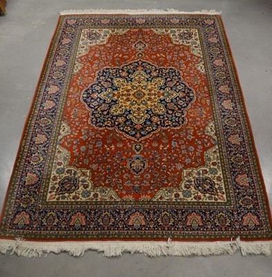 Lot 405 - A Pakistani woollen rug