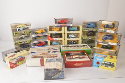 Lot 112 - Corgi and Matchbox Dinky Postwar Delivery and Other Vans and Emergency Vehicles (28)