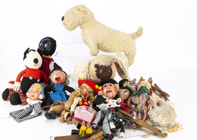 Lot 406 - Various soft toys and Pelham Puppets