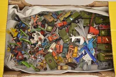 Lot 224 - Playworn Postwar and Later Playworn Diecast Vehicles and Toy Figures (60)