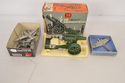 Lot 241 - Postwar Dinky Aircraft and Britains Howitzer (10)