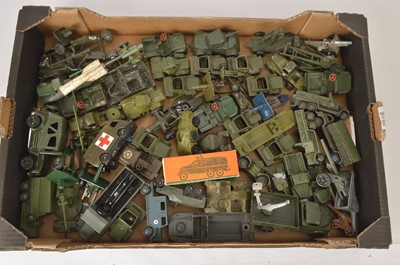 Lot 251 - Postwar Playworn/Unboxed Military Diecast Vehicles