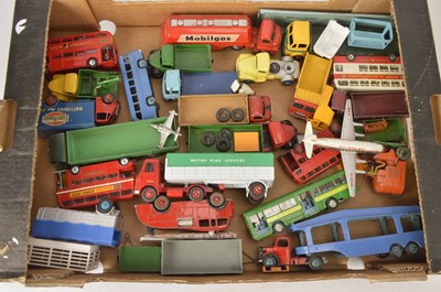 Lot 254 - Postwar Playworn/Repainted Commercial Diecast Vehicles (25+)