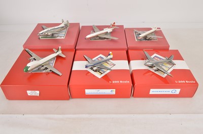 Lot 300 - Modern White Metal Civil Aircraft By Western Models (6)