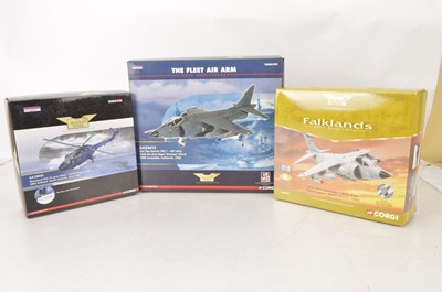 Lot 312 - Corgi Aviation Archive Falklands Jet Fighters and Helicopter (3)