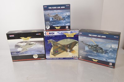 Lot 316 - Corgi Aviation Archive Eurofighters and Helicopters (4)