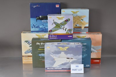 Lot 332 - Corgi Aviation Archive and Other WWII and Later Military Aircraft Many with Issues and Empty Boxes (13)