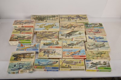 Lot 350 - Unbuilt 1/72 scale Airfix plastic  aircraft kits  in original boxes (27)