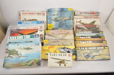 Lot 351 - Unbuilt 1/72 scale plastic  aircraft kits  in original boxes (20)