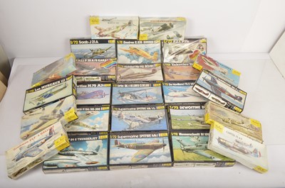 Lot 355 - Unbuilt 1/72 scale Heller plastic  aircraft kits  in original boxes (26)