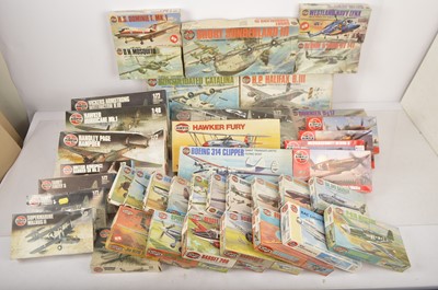 Lot 357 - Unbuilt 1/72  1/48 and 1/144 scale Airfix plastic  aircraft kits  in original boxes (40)