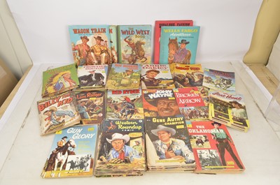 Lot 384 - Collection of ex shop 1950's-60's Wild West Annuals and Comics and Painting Books (large qty 150+)