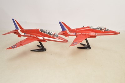 Lot 398 - Pair of Revell Kitbuilt 1/32 Scale Red Arrows Hawks