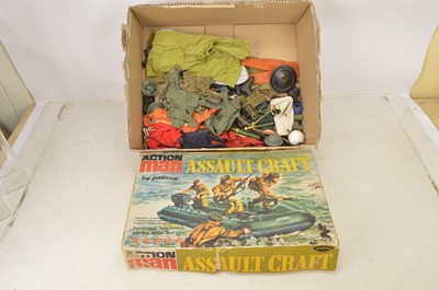 Lot 399 - Action Man 1970's Assault Craft and various clothing and Accessories