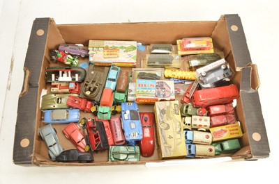 Lot 400 - Large collection of plastic and tin smaller scale Vehicles by various manufacturers including Tri-ang Wells Brimtoy Roco Airfix Lego and others (40+)