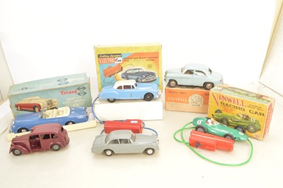 Lot 401 - Large scale plastic Cars by Tri-ang VIP Marx and others (6)