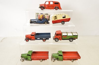 Lot 435 - Tri-ang Minic tinplate Vehicles