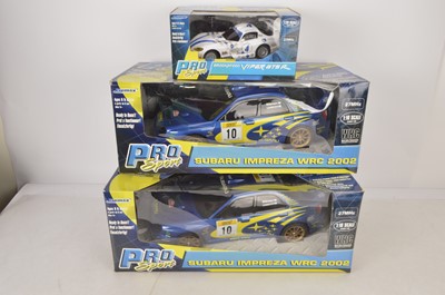 Lot 456 - Ripmax Pro Sport Radio Controlled large scale Racing Cars (3)