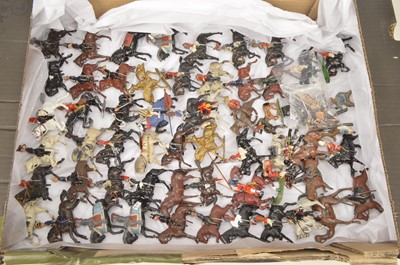 Lot 462 - Large quantity of vintage and modern mainly mixed metal/lead mounted figures many for restoration (60+ mounted Figures plus 20+ spare parts)