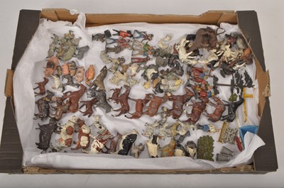 Lot 479 - Collection of mainly pre-war Lead Farm animals and other figures by Britains Timpo Cherilea and other makers and a few plastic animals (110+)