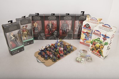 Lot 480 - Boxed Hasbro Star Wars and boxed and unboxed Heroclix DC Figures and accessories (qty)