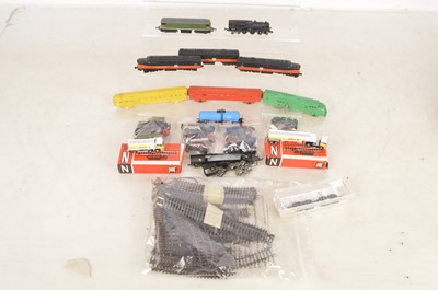 Lot 504 - Lone Star Minitrix Japanese N gauge Locomotives track and accessories (qty)