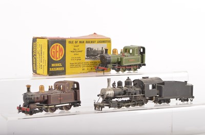 Lot 521 - Gem Isle of Man 00n3 Gauge Locomotives and Rio Grande Locomotive and Tender