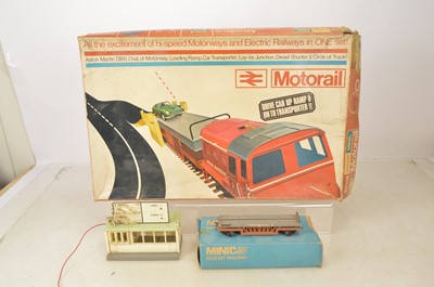 Lot 533 - Tri-ang Hornby Minic 00 gauge Motorail set  in original box with other items (3)