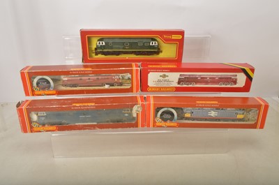 Lot 570 - Hornby Tri-ang  00 gauge Diesel locomotives in original boxes (5)