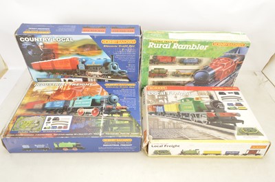 Lot 581 - Hornby 00 gauge Local and starter train sets in original boxes (4)