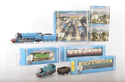 Lot 584 - Thomas the Tank Engine Locomotives coaches and buildings 00 gauge by Hornby (9)