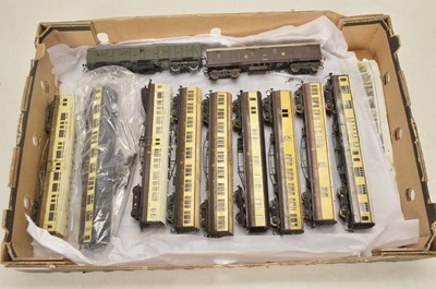 Lot 688 - Kit built and detailed RTR coaches and vans 00 gauge (11)