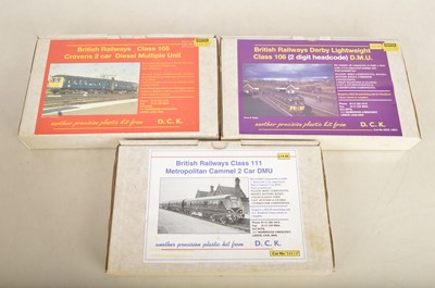 Lot 695 - Unmade Finescale 4mm Scale DMU Kits by DCK