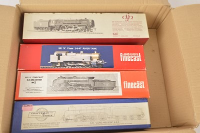 Lot 696 - Part-made Finescale 4mm Scale SR-related Steam Locomotive Kits by Various Makers (4)