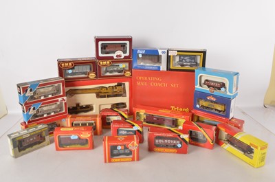 Lot 725 - Hornby Dapol Tri-ang and other 00 gauge freight wagons and sets in original boxes  (23)