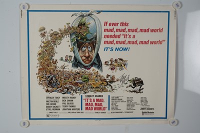 Lot 452 - It's A Mad Mad Mad Mad World (1963) Half Sheet Poster / Artist's Proof / Signature