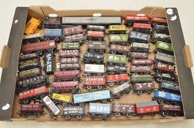 Lot 822 - Hornby Tri-ang Airfix Lima and other 00 gauge  Private Owner Open and closed wagons  (59)