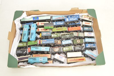 Lot 826 - Hornby Tri-ang Airfix Lima and other 00 gauge  Private Owner closed vans  (53)