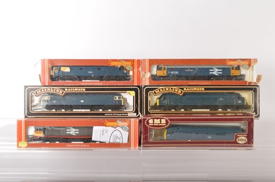 Lot 840 - Mainline Airfix Hornby Diesel and Electric 00 gauge Locomotives in original boxes (6)