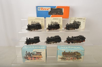 Lot 940 - Roco Marklin HO gauge Steam  Tank Locomotives  (9)