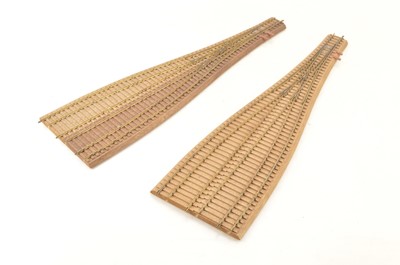 Lot 958 - Rivarossi Museum HO Gauge Turntable and Brass Track Sections on wooden Plinths