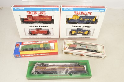 Lot 996 - US outline Life Like Walthers Mehano Bachmann H0 gauge diesel locomotives in original boxes  (5)