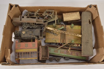 Lot 1022 - Collection of distressed Hornby O Gauge Trains (qty)