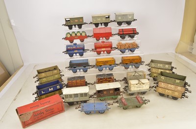 Lot 1038 - Hornby 0 Gauge pre-war Goods Stock (32+)