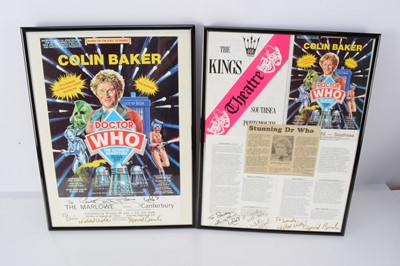 Lot 476 - Doctor Who Poster / Signatures