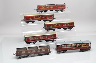 Lot 1074 - Hornby 0 Gauge group of LMS Passenger coaches (6)