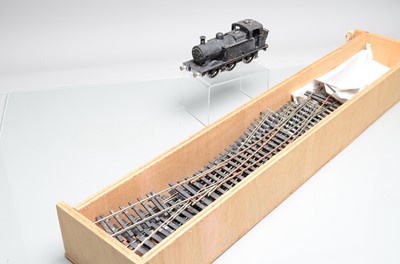 Lot 1102 - Peco and other manufacturers Streamline 0 Gauge 2-rail Finescale track and a Kitbuilt 0-6-0 black 4F Jinty Tank Loco (Qty)