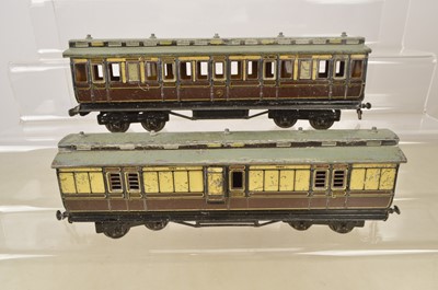 Lot 1111 - A pair of Carette 0 Gauge GWR clerestory-roof Coaches (2)